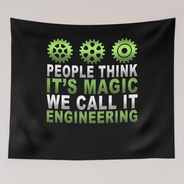 Item preview, Funny People Think It's Magic We Call It Engineering  designed and sold by LostLatticework.
