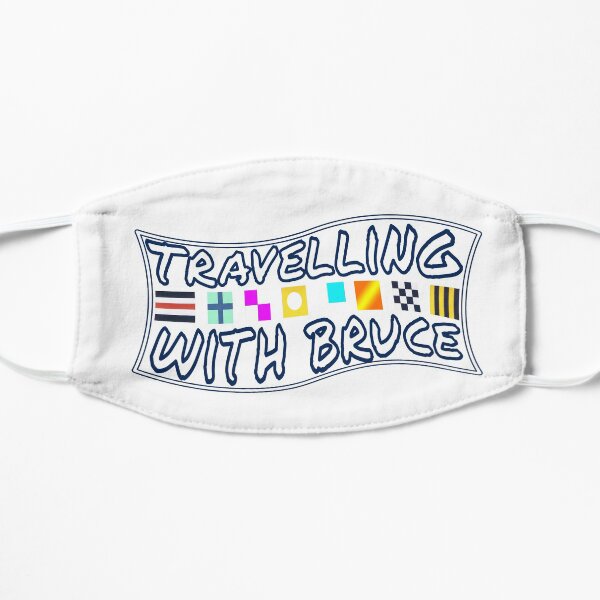 Travelling with Bruce Flag Logo Flat Mask