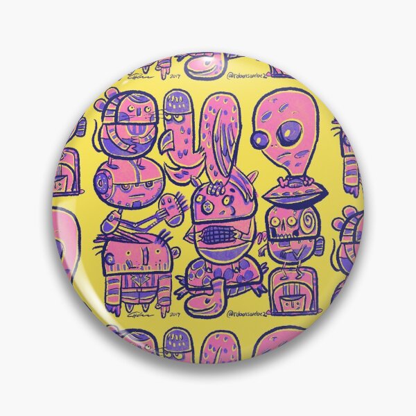 Item preview, Robot buddies havin fun designed and sold by Gammaraybots.
