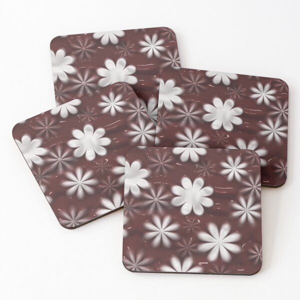 Item preview, Melted Chocolate and Milk Flowers Pattern designed and sold by BluedarkArt.
