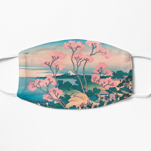 Pique-nique de printemps sous les fleurs de cerisier, avec fond du mont Fuji Masque taille M/L