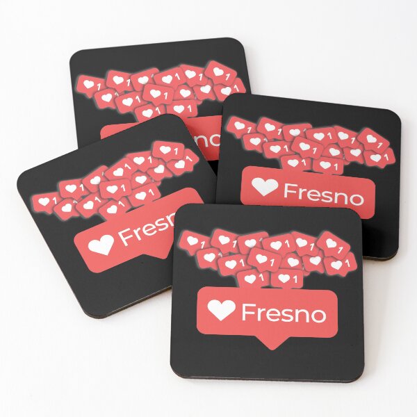 Item preview, Love My Fresno California Notification Hearts designed and sold by elhefe.