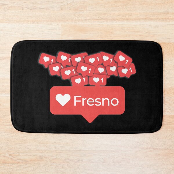 Item preview, Love My Fresno California Notification Hearts designed and sold by elhefe.