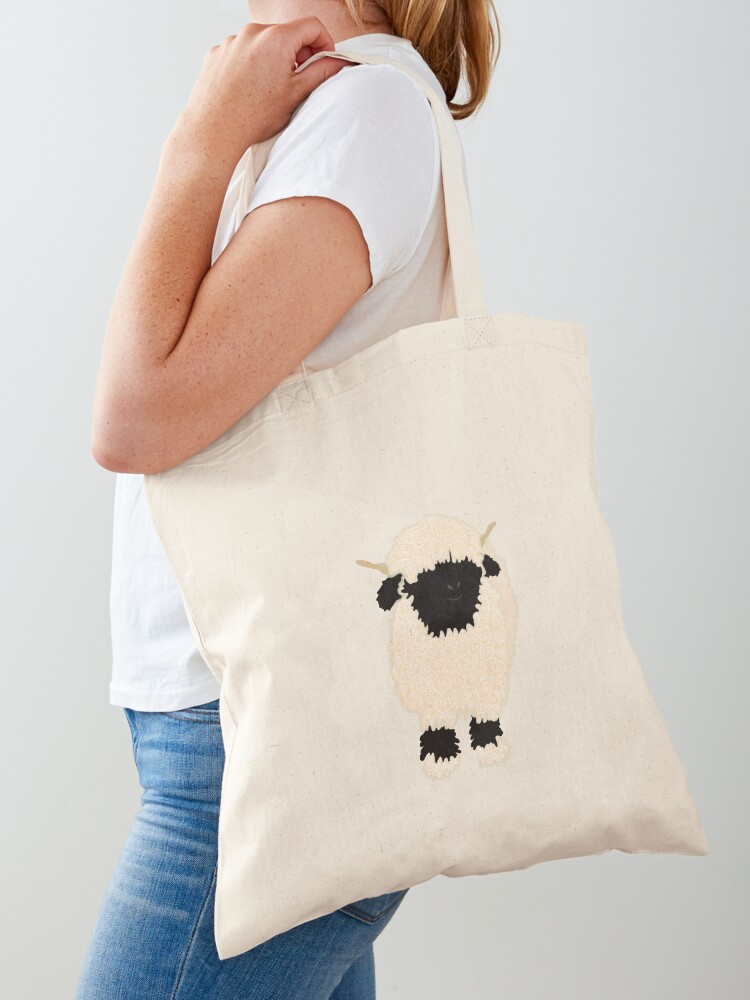 fluffy lamb tote bag