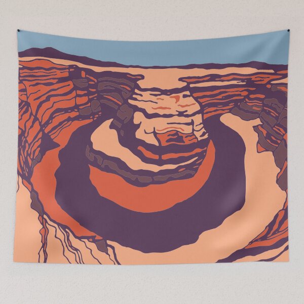 Item preview, Horseshoe bend in desert shades  designed and sold by Ward Workshop Art.