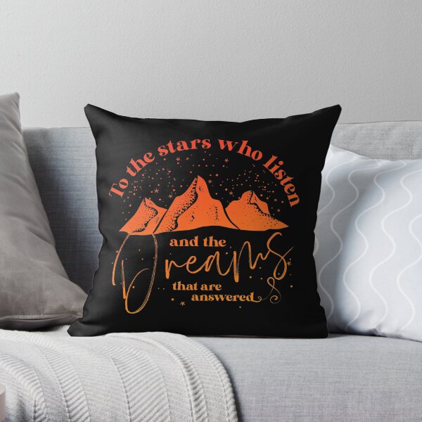 To The Stars Who Listen Throw Pillow