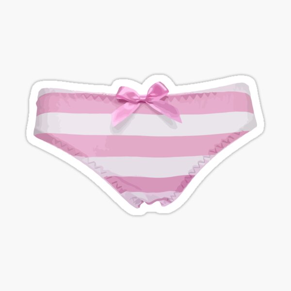 Kawaii Pantsu Höschen Unterwäsche Pink Sticker