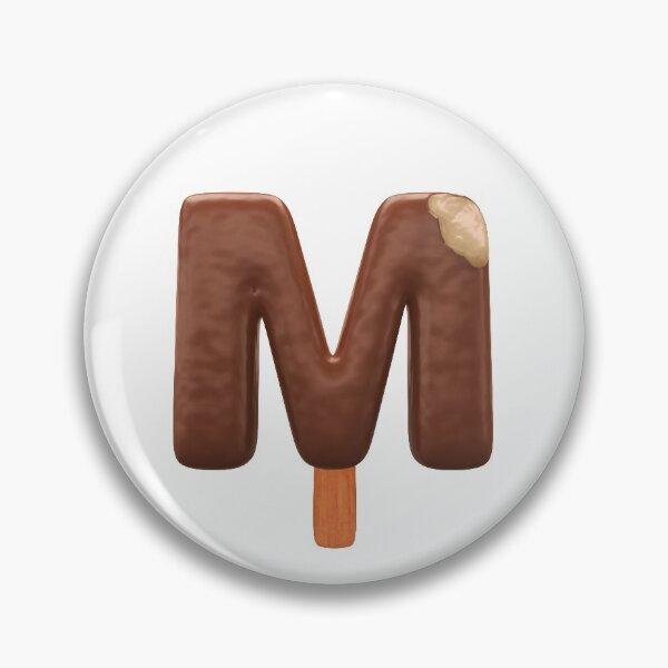 Item preview, M Ice Cream M Letter 3d Alphabet Chocolate designed and sold by HelloFromAja.