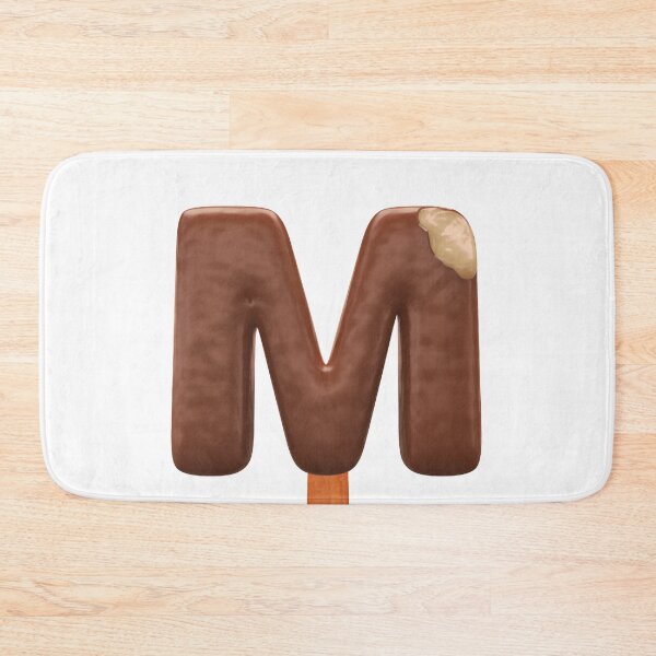 Item preview, M Ice Cream M Letter 3d Alphabet Chocolate designed and sold by HelloFromAja.