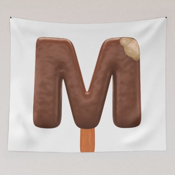 Item preview, M Ice Cream M Letter 3d Alphabet Chocolate designed and sold by HelloFromAja.