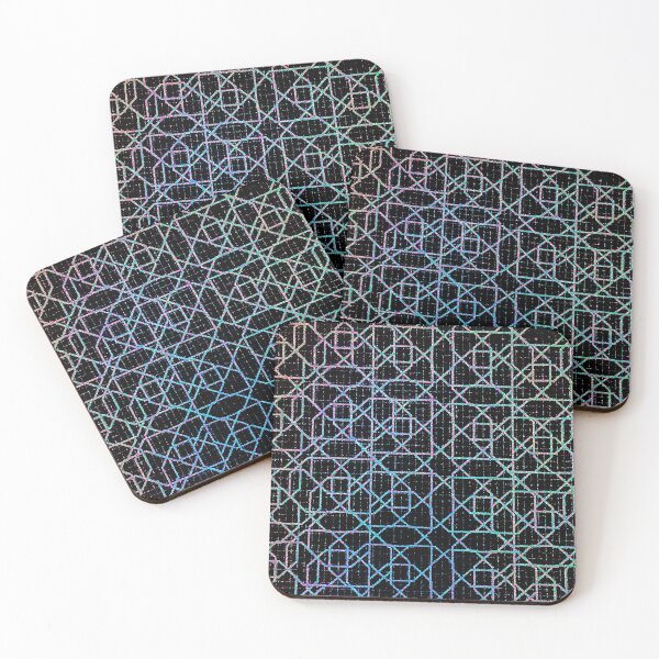 Item preview, Black & Neon Grid designed and sold by OodleOfDoodles.