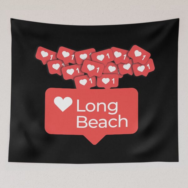 Item preview, Love My Long Beach South California Notification Hearts designed and sold by elhefe.