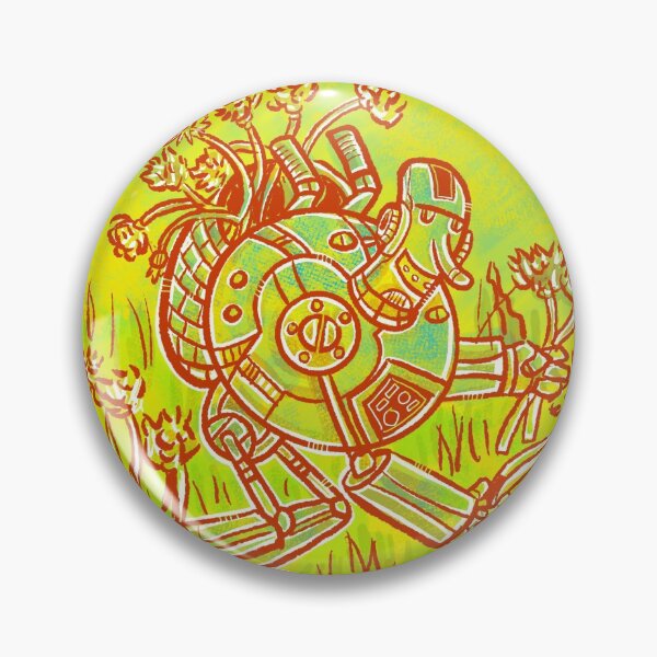 Item preview, Robot picking flowers  designed and sold by Gammaraybots.