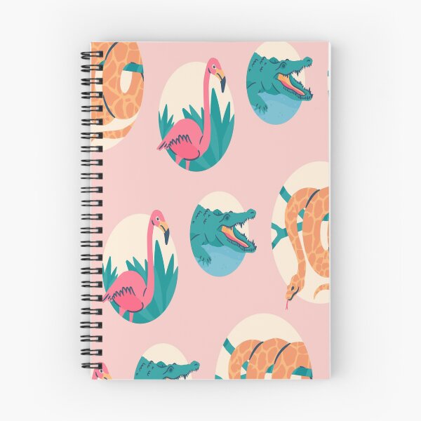 Item preview, Jungle animals crocodile snake flamingo pattern patterned designed and sold by Onair555.