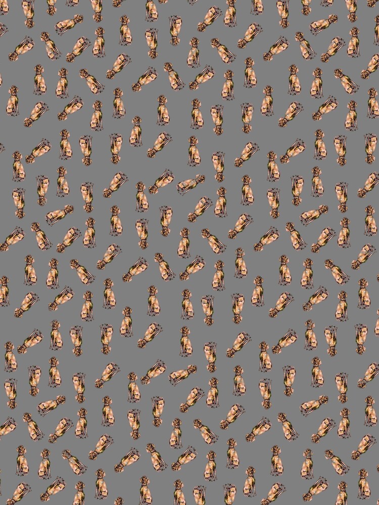 Dog Pattern 3 in Grey Gray by notsniwart