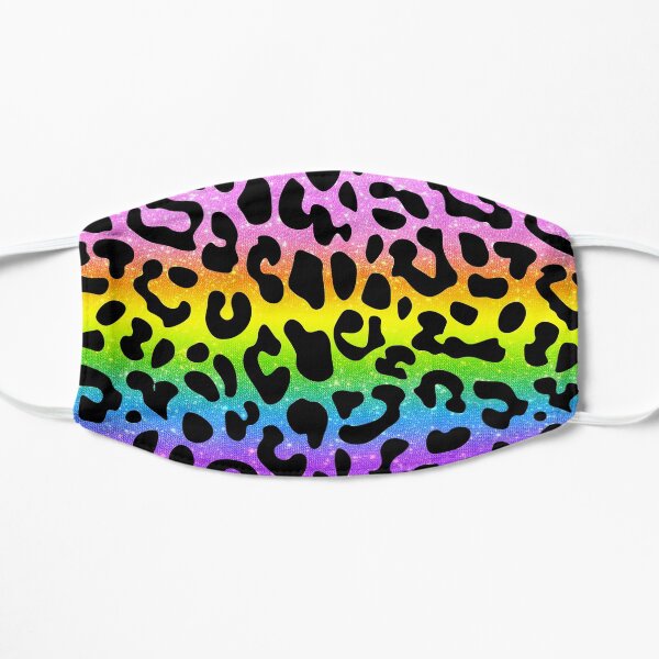 so 90s cheetah print Flat Mask