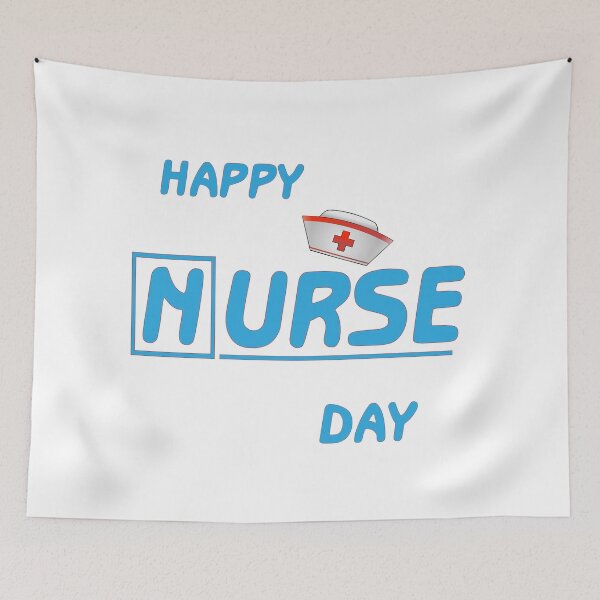 Artikelvorschau, HAPPY NURSES DAY BLUE entworfen und verkauft von Designer-amjed.
