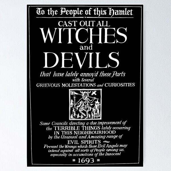 Item preview, Cast out all Witches & Devils designed and sold by Fairytale of DC.