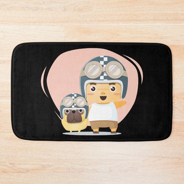 Item preview, Boy and Dog in Auto Racing Costume designed and sold by MonkeyBusinessC.