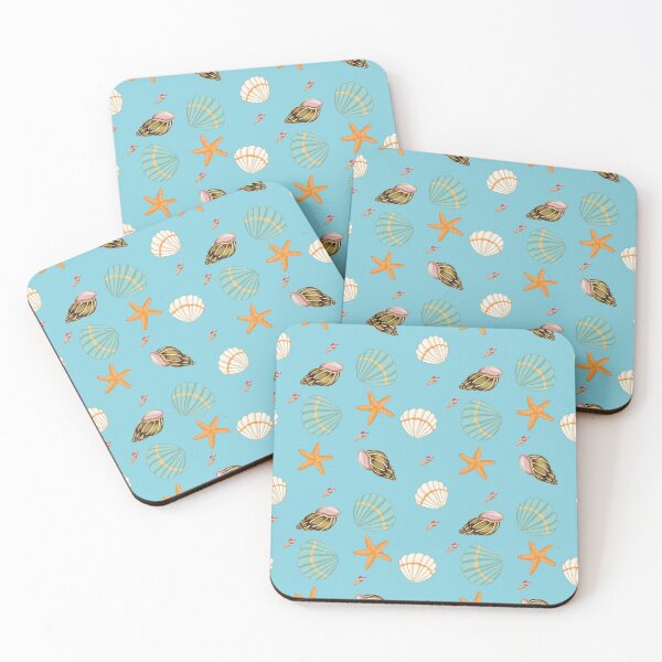 Item preview, Seashells and Starfish Pattern designed and sold by Coastal-Designs.