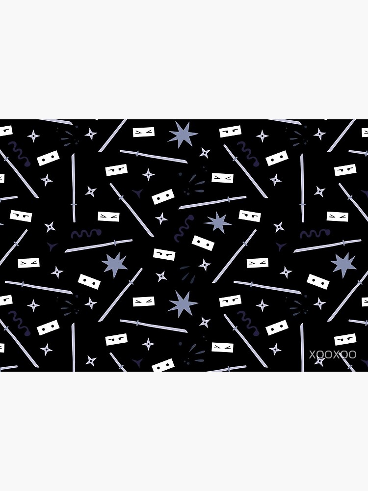 ninja-pattern-mask-by-xooxoo-redbubble