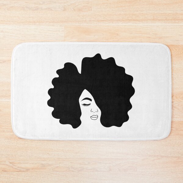 Aperçu de l'œuvre Big Afro dessin femme noire avec des cheveux naturels créée et vendue par blackartmatters.