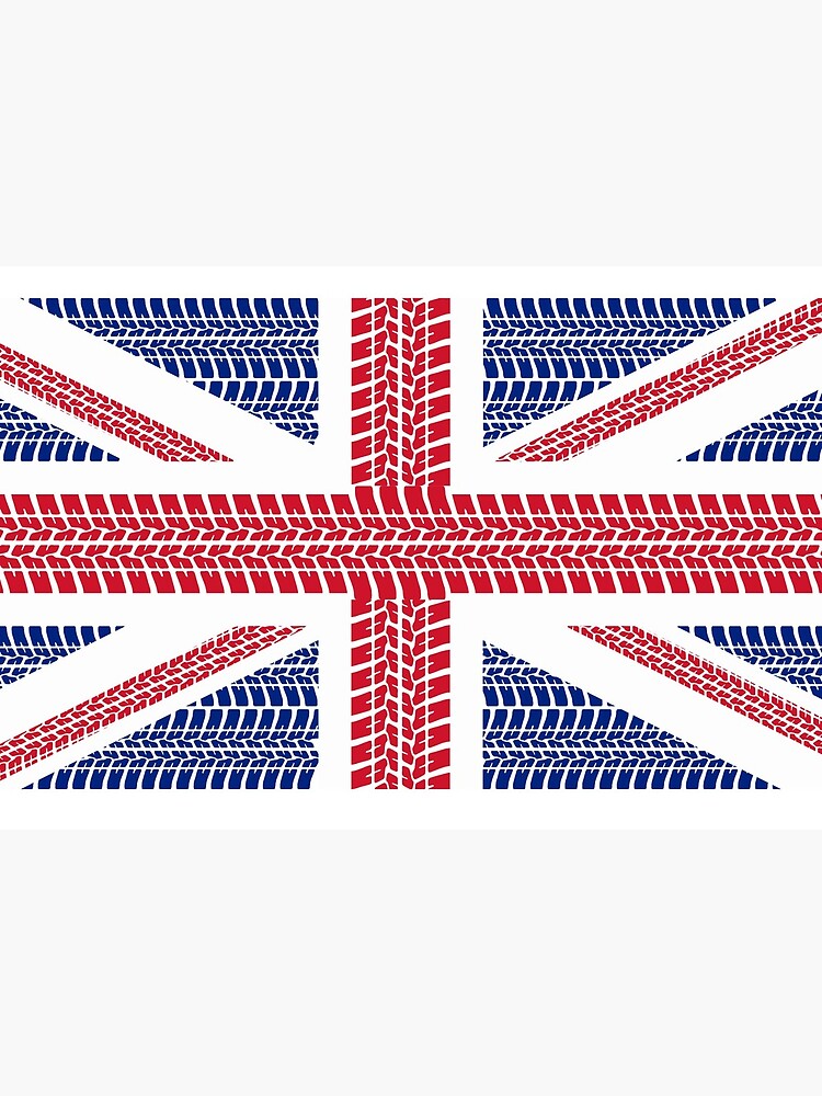 Tire track Union Jack British Flag by JustBritish