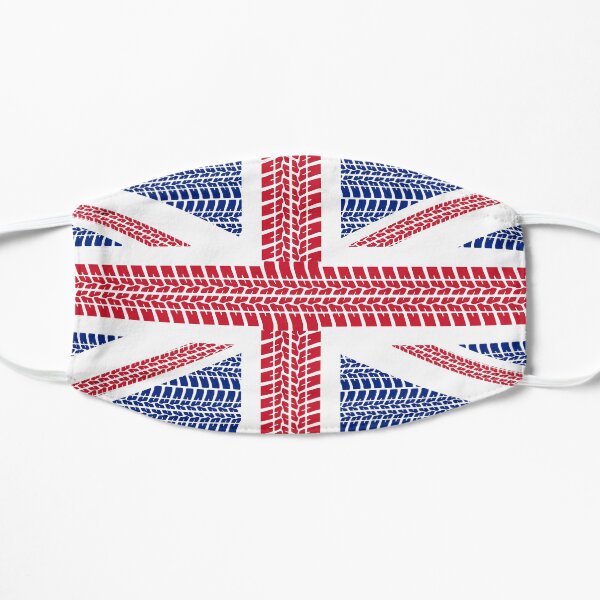 Tire track Union Jack British Flag Mask