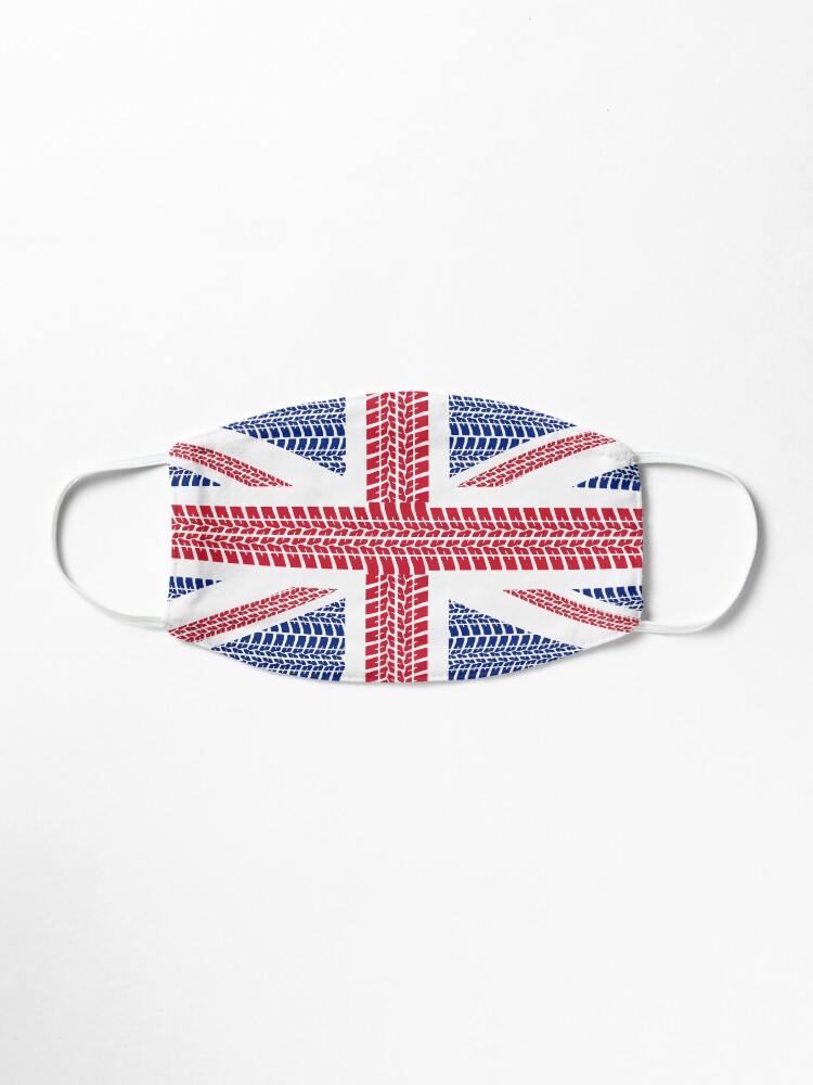 Alternate view of Tire track Union Jack British Flag Mask