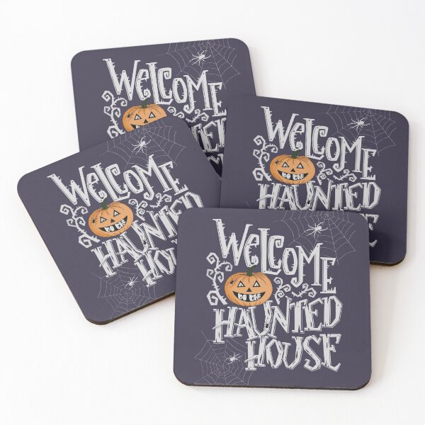 Item preview, Welcome to the haunted house. Halloween pumpkin. designed and sold by BananiLettering.