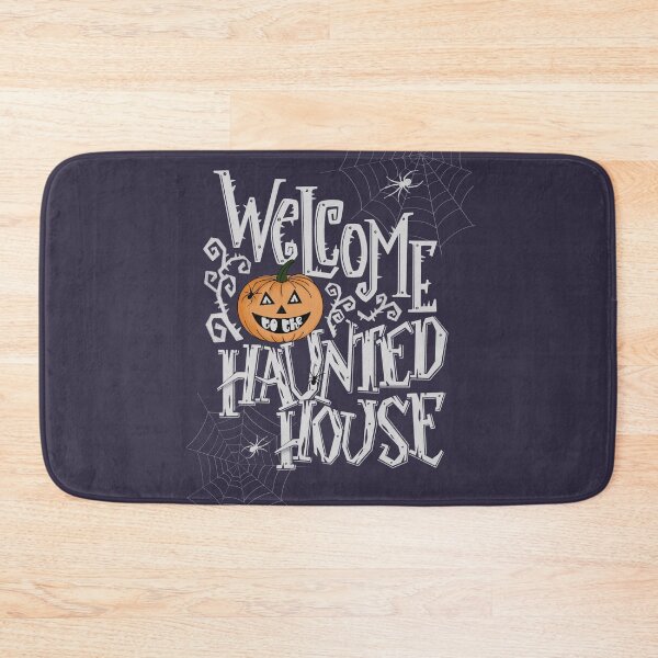Item preview, Welcome to the haunted house. Halloween pumpkin. designed and sold by BananiLettering.