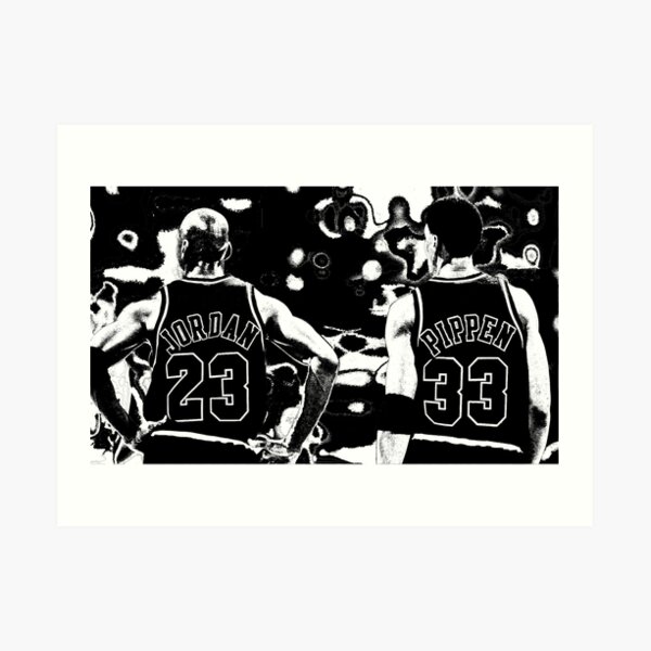 Michael Jordan y Scottie Pippen Lámina artística