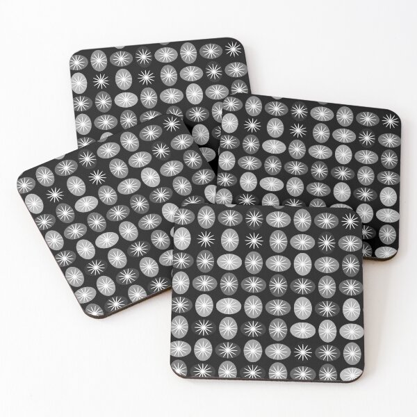 Item preview, Black, white and Gray Starburst Pattern designed and sold by Flipnick2000.