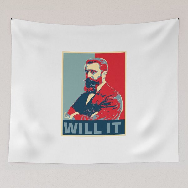 Item preview, Theodore Herzl Hope Poster designed and sold by NLR32.