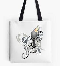 Gray Cockatiel Tote Bag