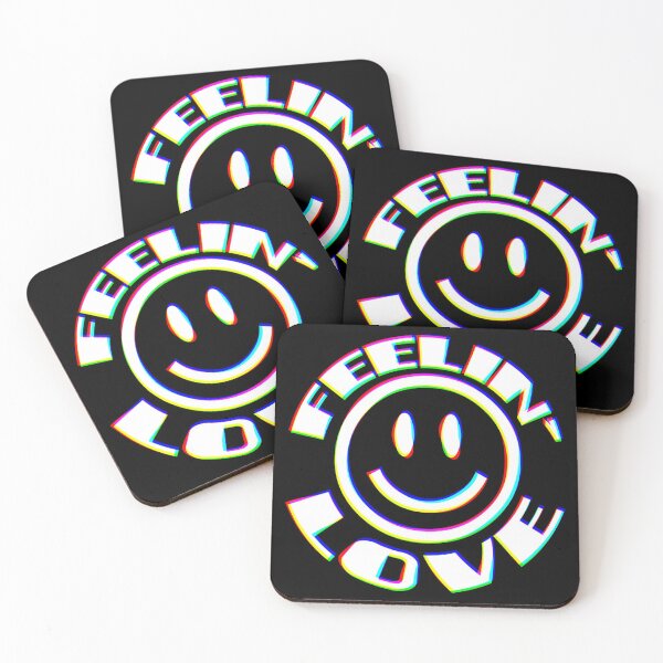 Item preview, 90s Rave Smiley Face Feelin' Love EDM designed and sold by Utopian-Nation.