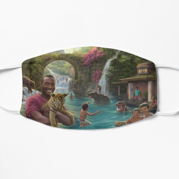 Water Play Paradise Flat Mask