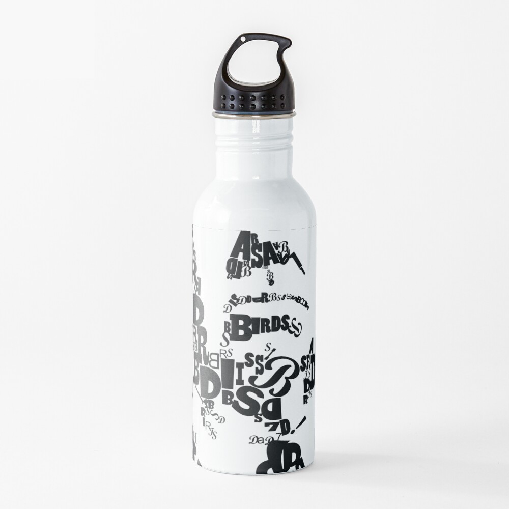 Alfred Hitchcock Fan Art Water Bottle