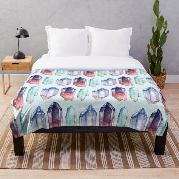 Crystals Throw Blanket