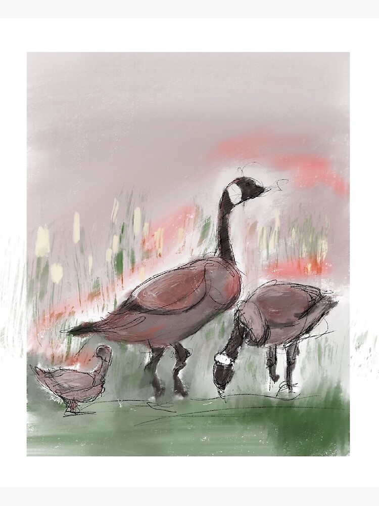 "Enfield CT goslings at Brooks Brothers" Framed Art Print by JaskaE