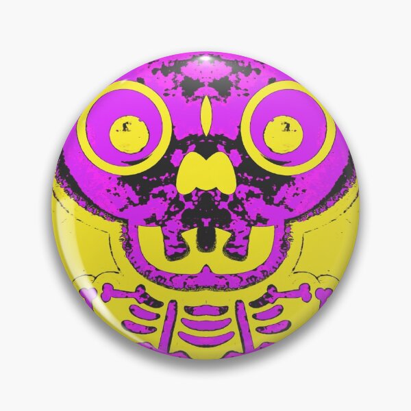 Item preview, pink bone structure and skull with yellow background designed and sold by Mrvell.