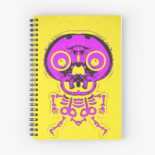Item preview, pink bone structure and skull with yellow background designed and sold by Mrvell.