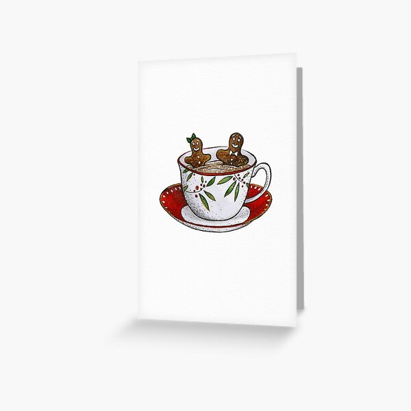 Gingerbread Hot Tub Greeting Card