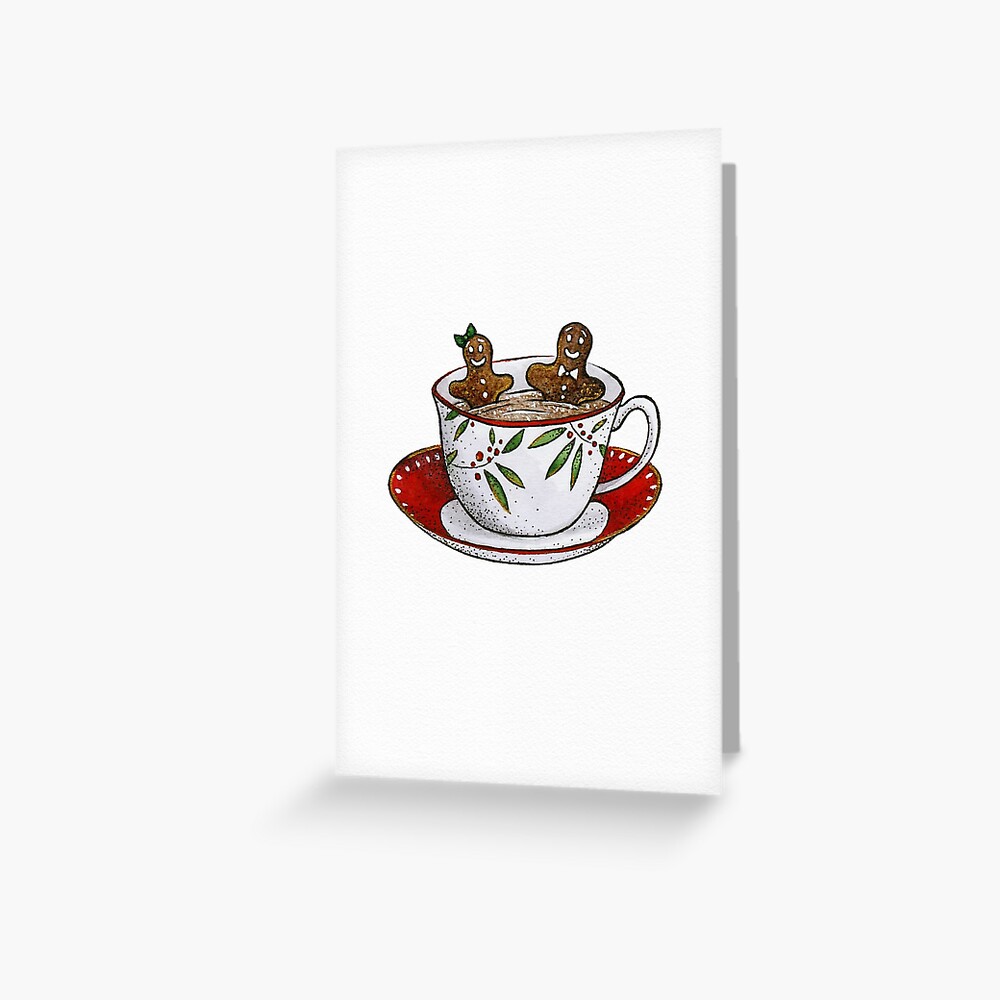 Gingerbread Hot Tub Greeting Card