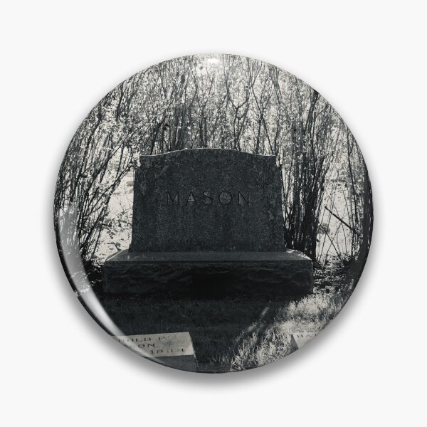 Item preview, Gravestone Surrounded by Bushes - Black and White designed and sold by Kyle West.