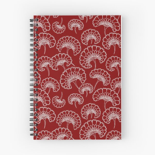 Item preview, Red and White Marigold Pattern designed and sold by Mariya Olshevska.