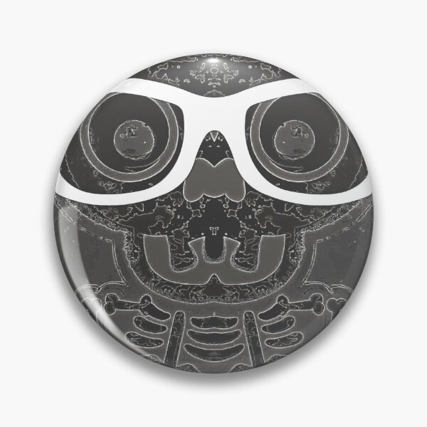 Item preview, black skull and bone with white glasses and grey background designed and sold by Mrvell.