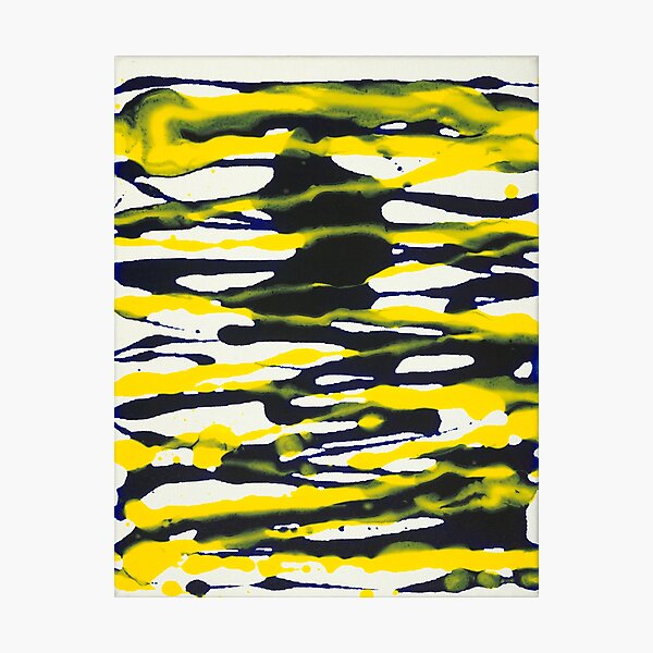 Poured Horizontal Stripes Photographic Print