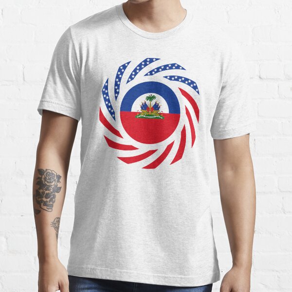 Haitian American Multinational Patriot Flag Series Essential T-Shirt