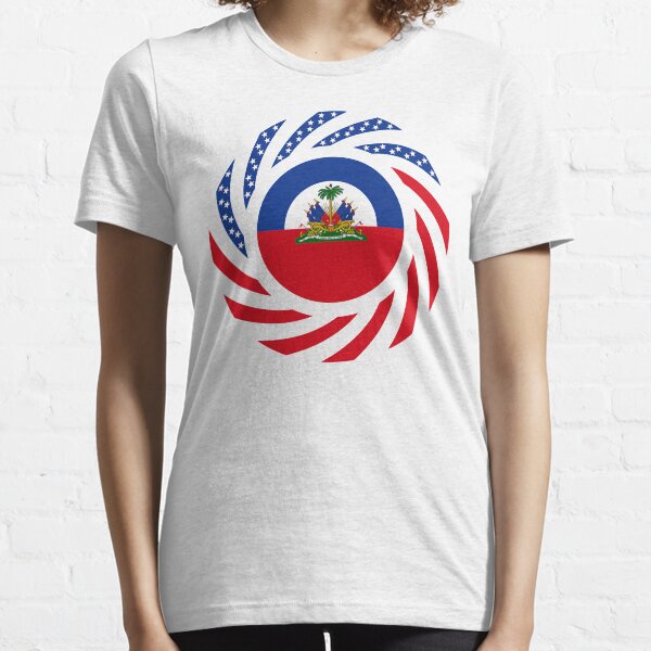 Haitian American Multinational Patriot Flag Series Essential T-Shirt